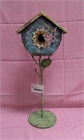 METAL BIRD HOUSE WITH BUTTERFLY