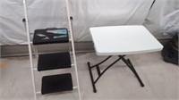 Step Ladder and Portable Table