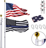 30FT Telescopic Flag Pole Kit,