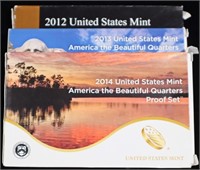 2012-2014 US QUARTER PROOF SETS