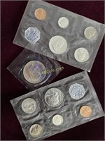 1960 and 1962 Proof Sets (No Envelopes), Plus