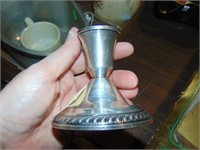 sterling weighted candle holder