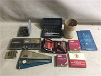 Vintage Tools, Drill Bits,Dial Caliper, Craftsman