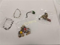 5 Bags of Costume Jewelry