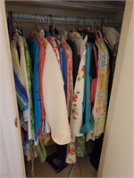 Closet lot of clothes