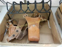 GROUP OF 2 LIKE NEW LEATHER HOLSTERS