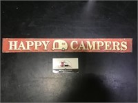 Happy Campers Metal Sign