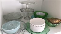 Shelf Lot of Glassware