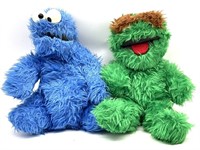 Vintage Sesame Street Stuffed Cookie Monster and