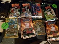 COLLECTION- UNOPENED PACKS OF  BALL CARDS & MORE