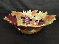 Ceramic Autumn Open Leaf Bowl