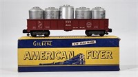 AMERICAN FLYER S GAUGE 916 GONDOLA W/ CONTAINERS