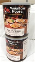 2 21ounce cans of Mountain house freeze-dried rice