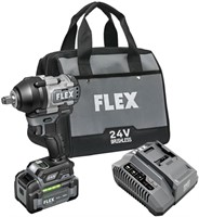 $270  FLEX 24V 750 Ft-Lbs Impact Wrench Kit