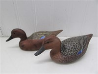 Contemporary painted and carved Cinnamon Teal