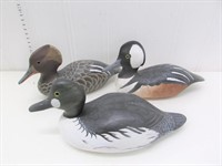 Contemporary painted and carved Hooded Merganser