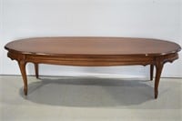 Vintage Oval Coffee Table 16.5"h x 60"l x 20"d