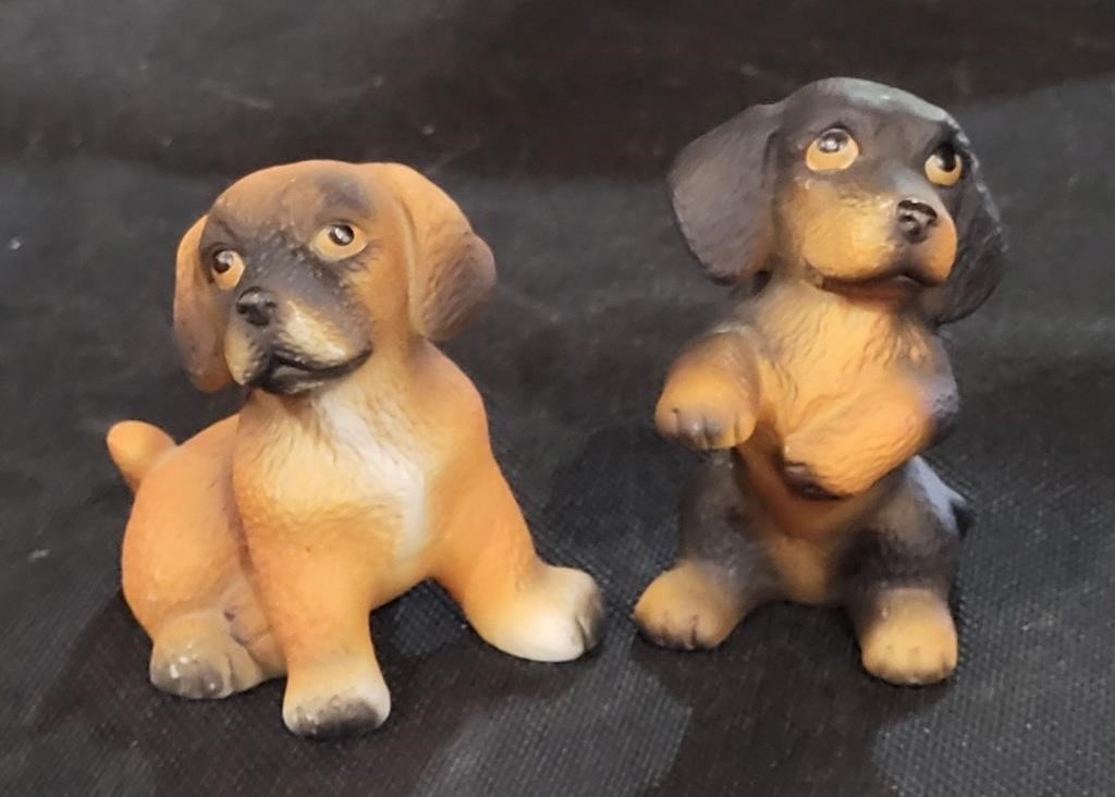 VTG Ceramic Puppy Figurines