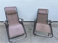 Two gravity chairs