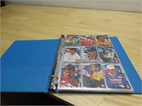 Nascar Racecar trading cards in binder.