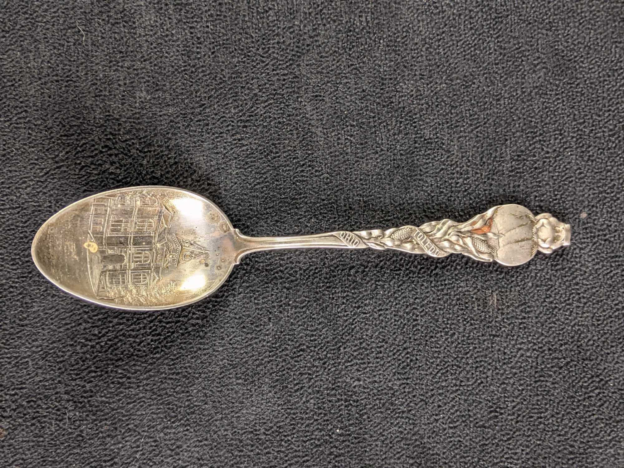 Sterling Silver Toledo, Ohio Souvenir Spoon