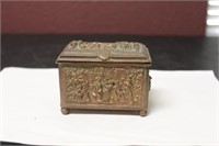 A Vintage Reposse Copper/Bronze/Brass Trinket Box