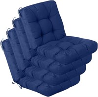 QILLOWAY Outdoor Chair Cushion - Pack of 4 (Navy)