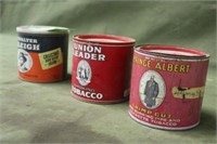 (3) Vintage Tobacco Cans
