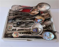 Vintage souvenir teaspoons