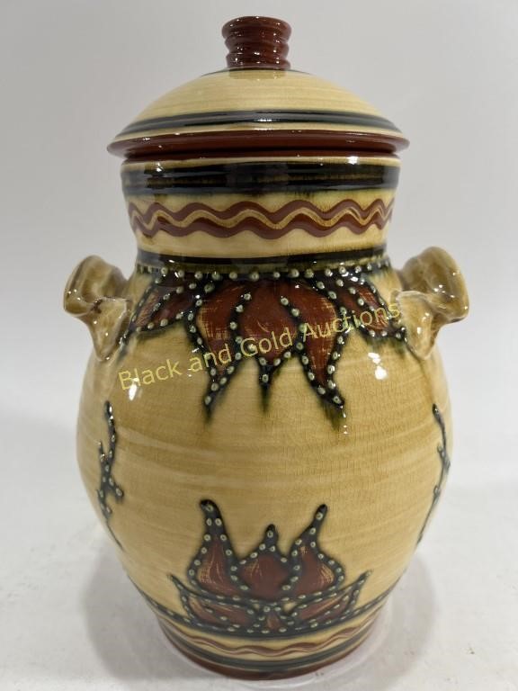Vintage Missouri SJ Pottery Jar