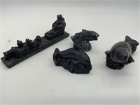 ESIKMO SLED DOGS + MARINE LIFE STATUES BUNDLE