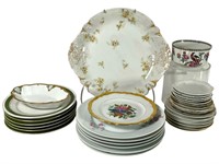 Several Varied Porcelain Plates, Haviland Platter