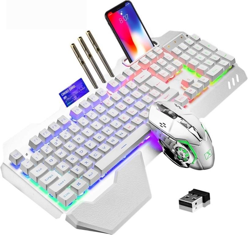 Wireless Gaming Keyboard and Mouse Combo,RGB