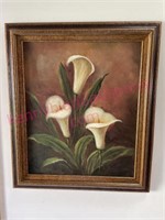 Floral oil painting 25x29 (Foyer)