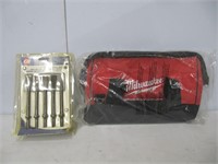 NEW MILWAUKEE TOOL POUCH & AIR CHISEL SET