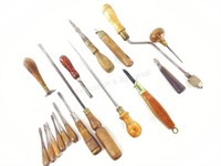 Antique Screwdrivers, Scratch Awls Utility Knives