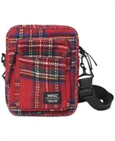 $20  WeSC Men's Tartan Crossbody Bag