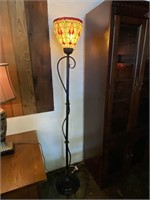 Stained Glass Style Floor Lamp