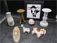 Cow Décor & Candle Holders