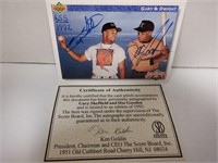 GARY SHEFFIELD AND DOC GOODEN SIGNED AUTO CARD