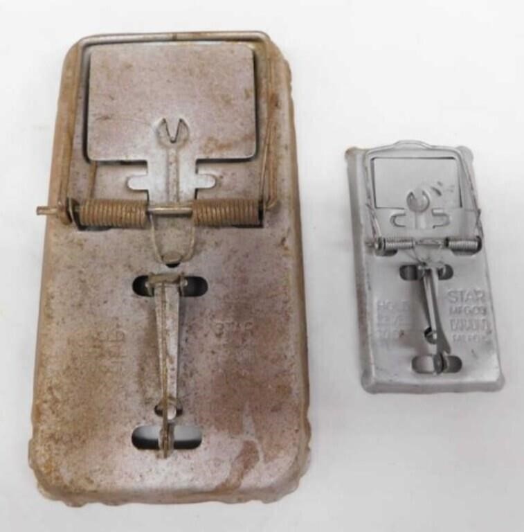 2 Star Mfg. Dana Indiana metal mouse & rat traps