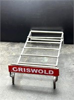 Early Griswold 6 hole Skillet Display rack