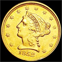 1852 $2.50 Gold Quarter Eagle UNCIRCULATED