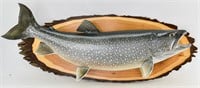 Mounted Lake Trout Fish Replica Taxidermy Trophy