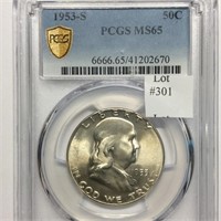 1953-S 50C PCGS MS65