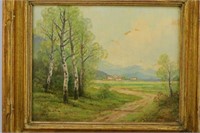 Vintage Landscape Painting Nice Frame
