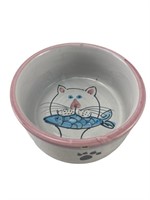 HandPainted Vietri Cat Food/Water Bowl