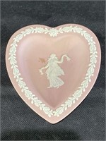 Wedgwood Pink Jasperware Heart Dish