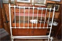 Full Size Cast Iron & Brass Bed