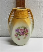 Vintage Porcelain Double Handle Vase Austria